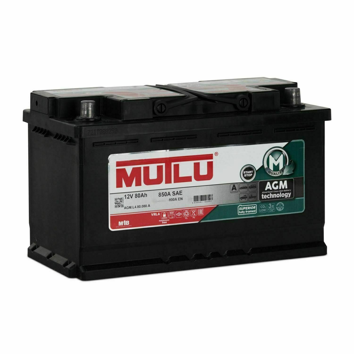 MUTLU Autobatterie Starter-Batterie 12V 80Ah ersetzt 74Ah 75Ah