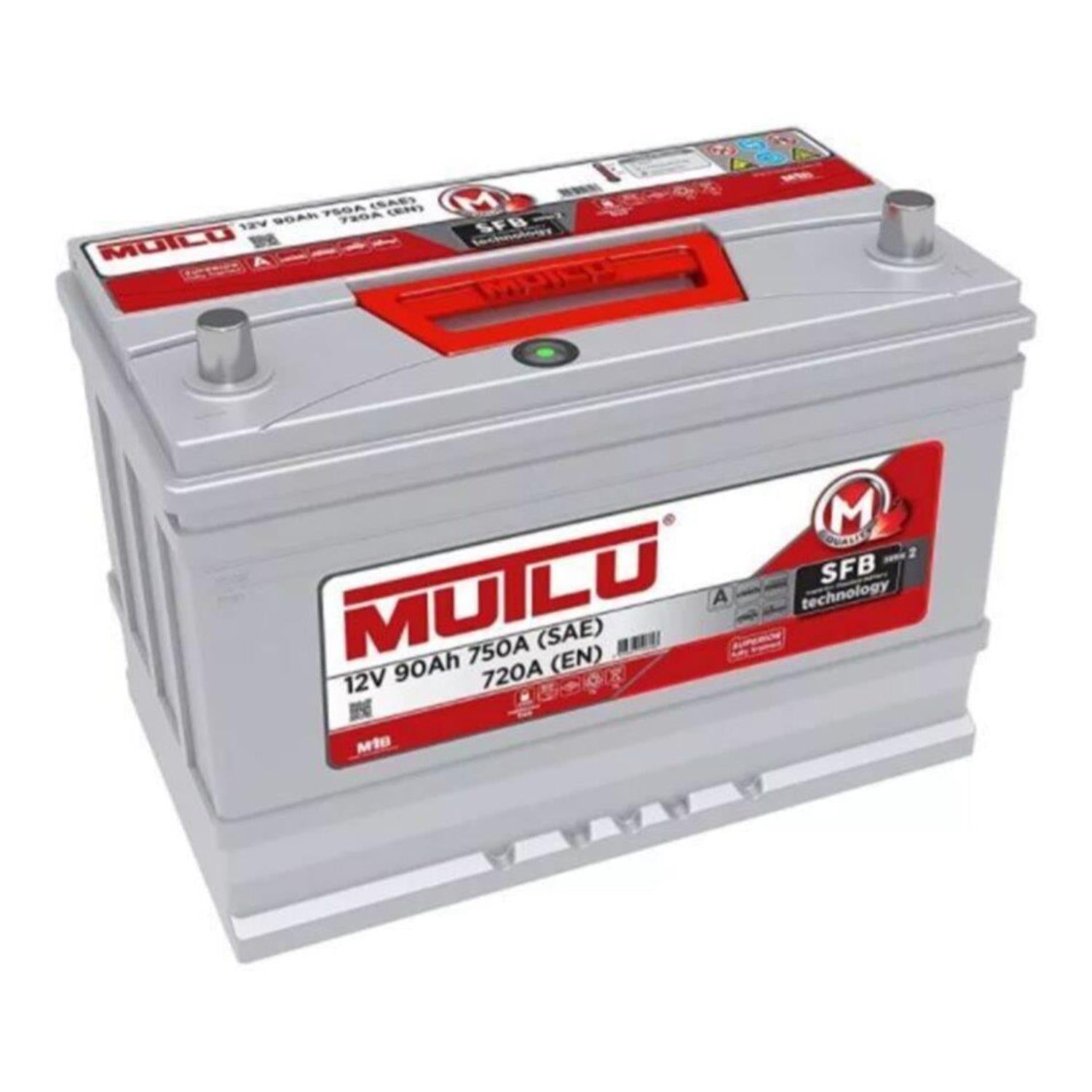 MUTLU Autobatterie 12V 90Ah SFB PKW ersetzt 80Ah 85Ah 88Ah 90Ah
