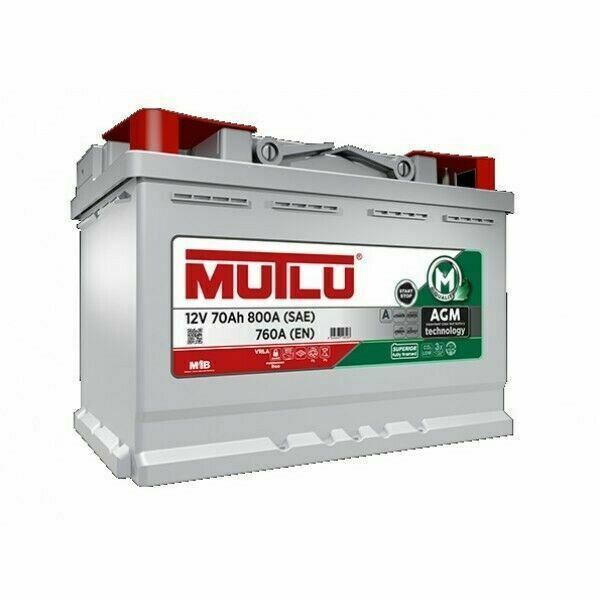 MUTLU Autobatterie 12V 70Ah AGM Start-Stop ersetzt 60 65 74 75