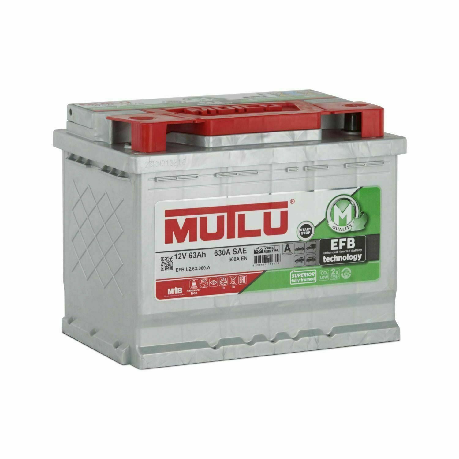 MUTLU EFB 12V 63Ah Autobatterie Start / Stopp Automatik Starterbatteri –  AUTOMOTTO